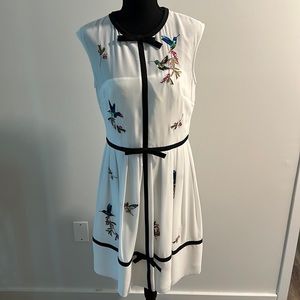 Beautiful Ted baker Bird dress - used once, no rips or stains, dry cleaned